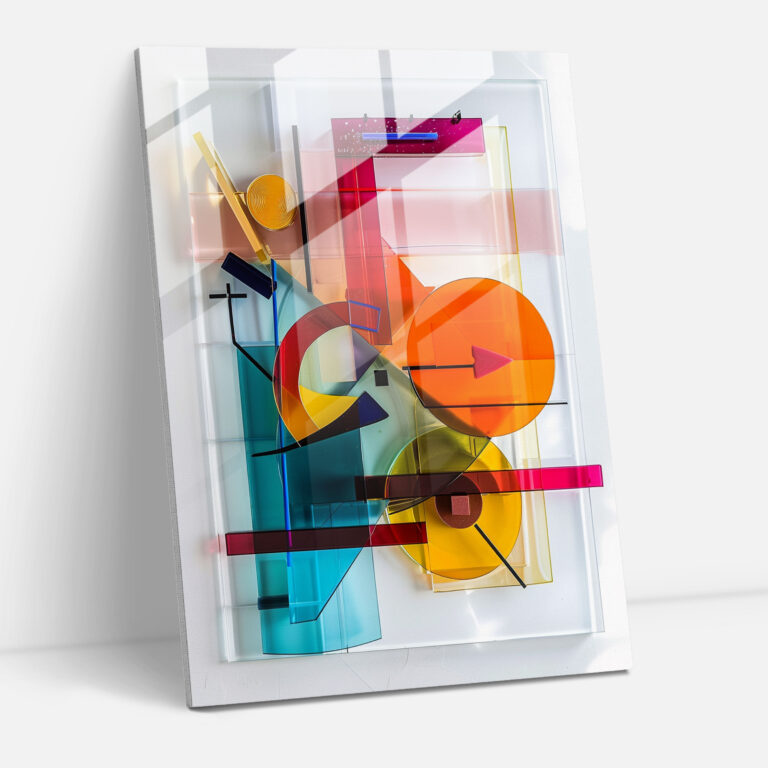 Suprematism Abstract Shapes Glass Wall Art - Suprematism, Suprematism, Glass Wall Art, Wall Decoration