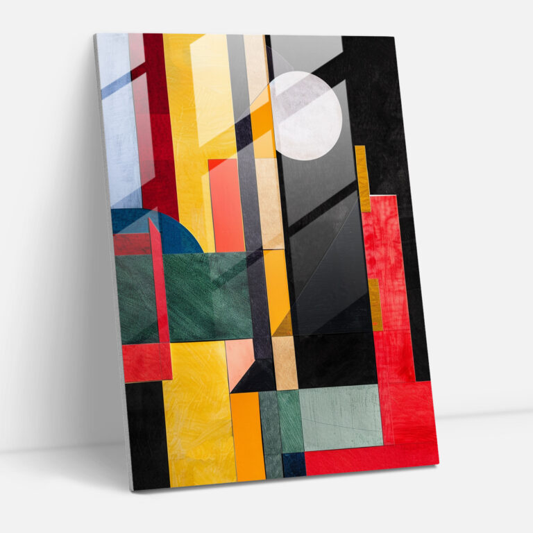 Suprematism Glass Wall Art - Suprematism, Glass Wall Art, Wall Decoration, Home Decoration