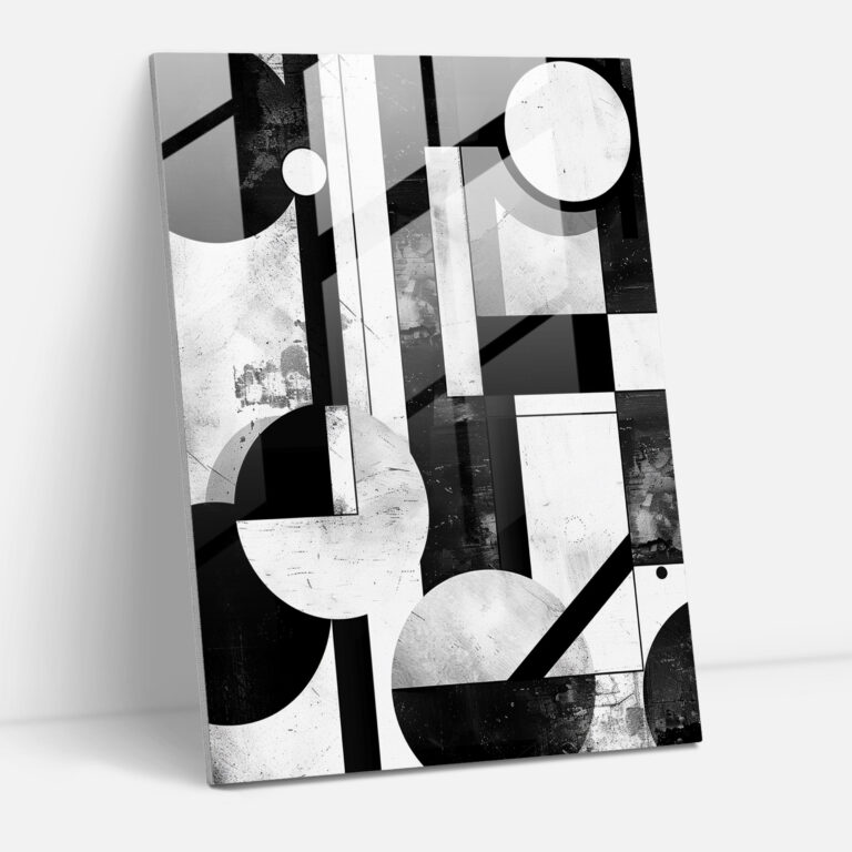 Suprematism Modern Art - Suprematism, Glass Art, Glass Print, Home Decoration