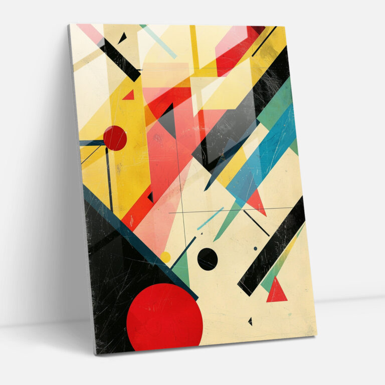 Suprematism Wall Decoration - Suprematism, Home Decoration, Modern Art, Glass Art