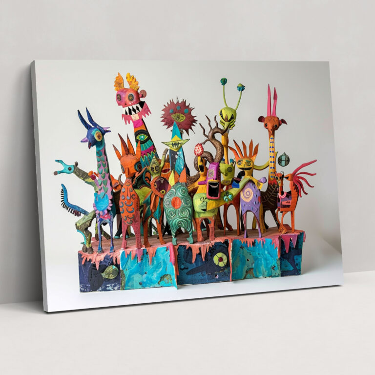 Sumerians Playful Myths Wall Art - Sumerians, Sumerians, Colorful, Wall Decoration