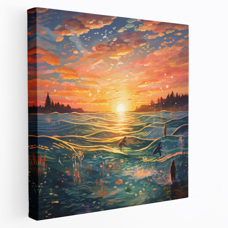 Mermaid Sunset Canvas Print - Sunset, Canvas Wall Art, Home Decoration, Sunset Wall Art