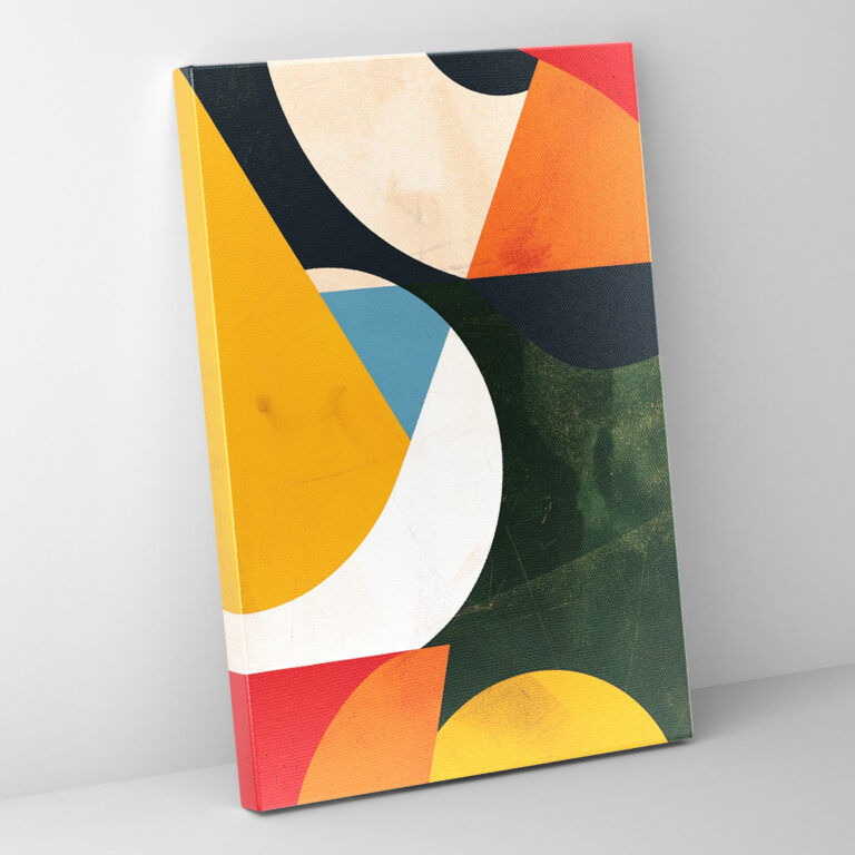 Colorful Constructivism Suprematism Canvas Print - Suprematism, Suprematism, Abstract Art, Canvas Print