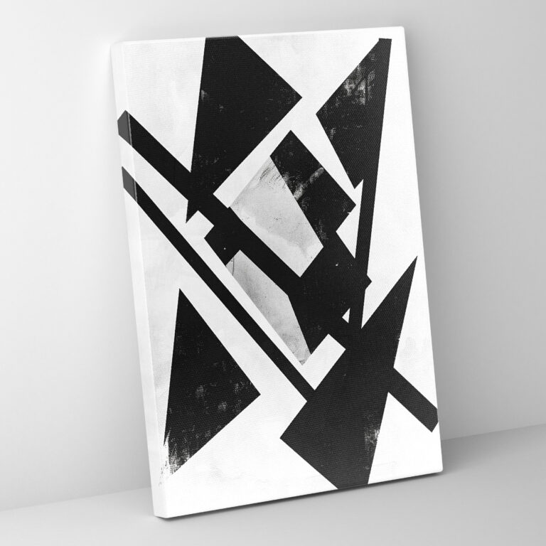 Suprematism Black And White Wall Art - Suprematism, Sharp Angles, Home Decoration, Suprematism