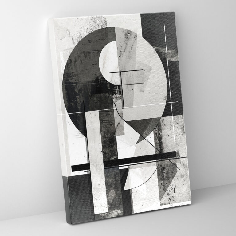Suprematism Grayscale Wall Decoration - Suprematism, Abstract Shapes, Home Decoration, Suprematism
