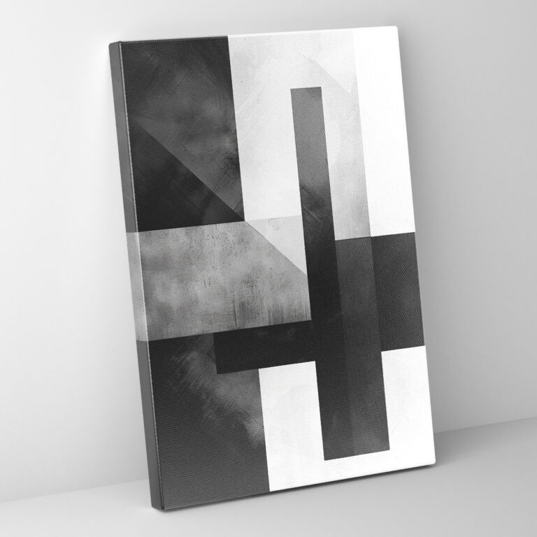 Suprematism Shades Of Grey Canvas Print - Suprematism, Suprematism, Abstract Art, Home Decoration