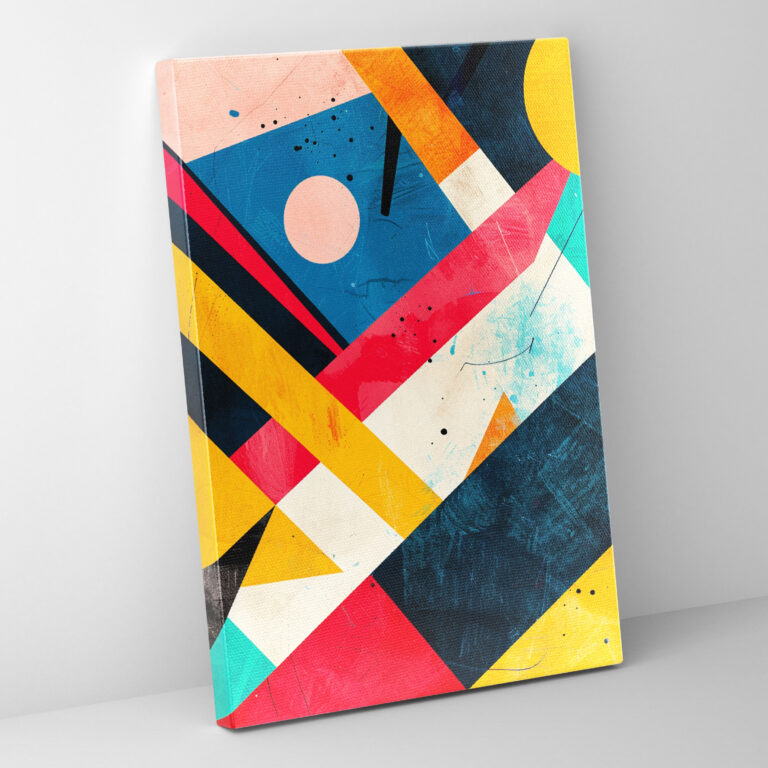 Suprematism Vibrant Wall Art - Suprematism, Suprematism, Dynamic Shapes, Home Decoration