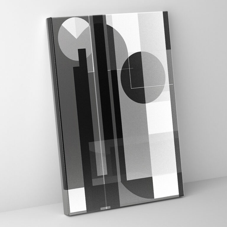 Suprematism Gray Tones Canvas Print - Suprematism, Canvas Print, Home Decoration, Suprematism