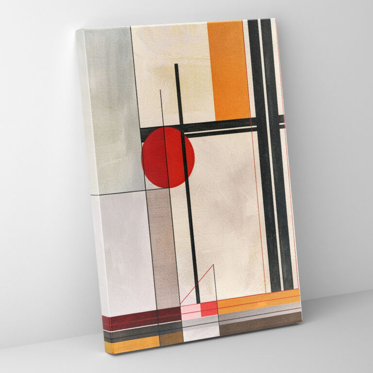Contrasting Lines Suprematism Canvas Print - Suprematism, Home Decoration, Canvas Print, Canvas Wall Art