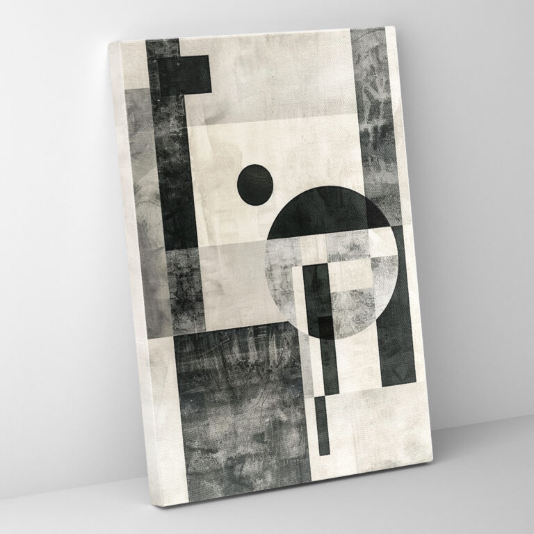 Monochromatic Abstract Suprematism Wall Decoration - Suprematism, Home Decoration, Canvas Wall Art, Wall Art