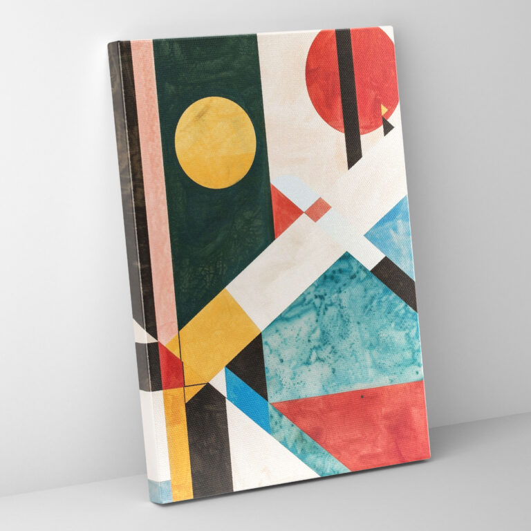 Dynamic Composition Suprematism Canvas Print - Suprematism, Wall Art, Wall Decoration, Home Decoration