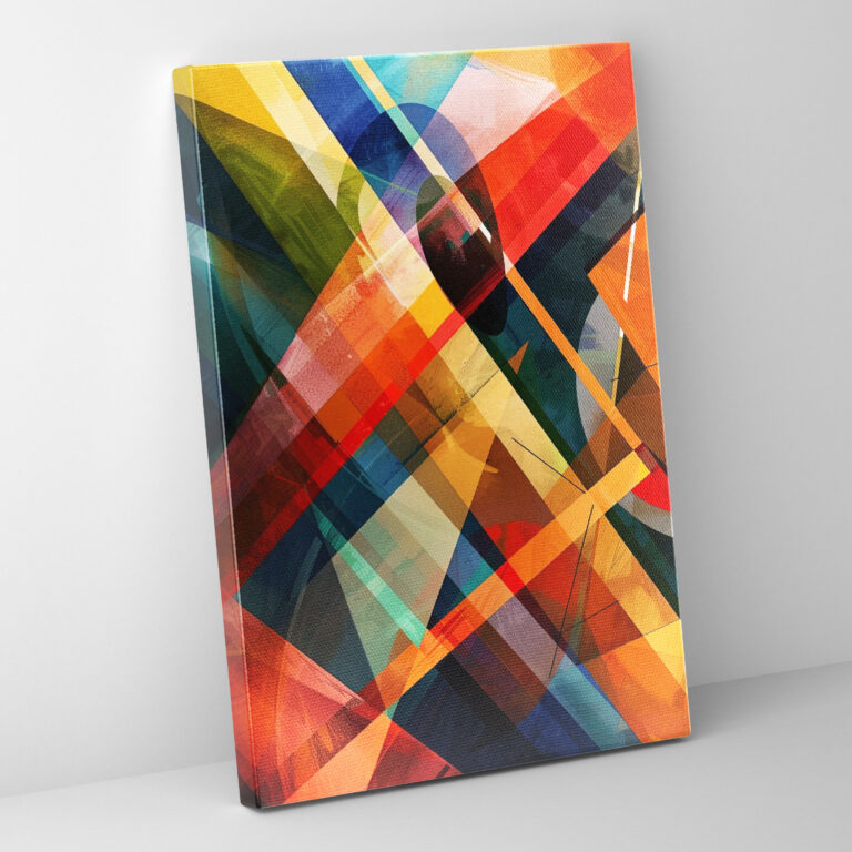 Suprematism Dynamic Lines Canvas Print - Suprematism, Wall Decoration, Suprematism, Canvas Wall Art