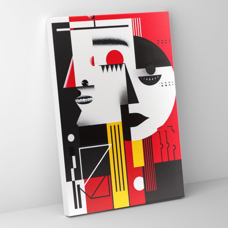 Suprematism Contrast Canvas Print - Suprematism, Bold Lines, Canvas Print, Home Decoration