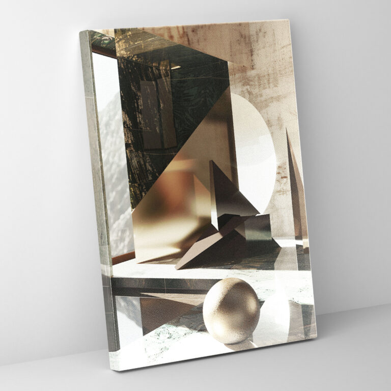 Suprematism Futuristic Wall Art - Suprematism, Suprematism, Modern, Metallic Accents