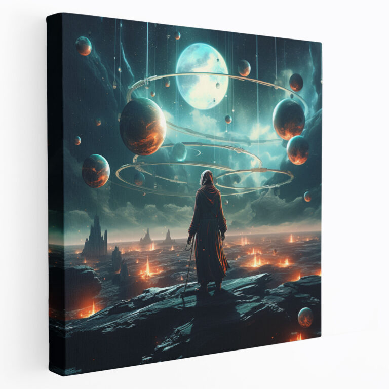 Star Wars Wall Art - Surreal Jedi Canvas Print - Star Wars, Canvas, Canvas Wall Art, Wall Art
