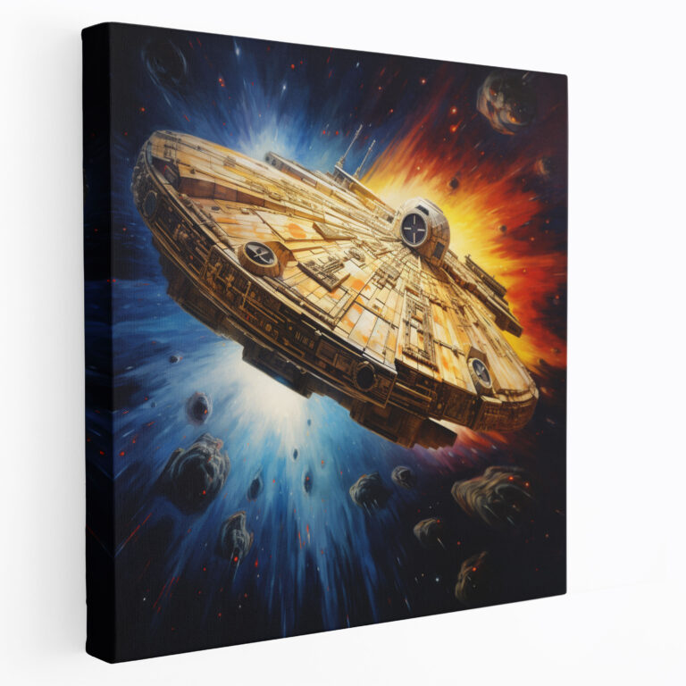 Star Wars Millennium Falcon Canvas Print - Star Wars, Millennium Falcon, Star Wars, Wall Decoration