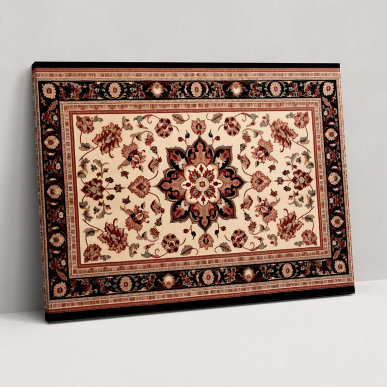 Turkish Carpet Pattern Wall Decoration - Turkish Carpet, Canvas, Canvas Wall Art, Floral Motifs