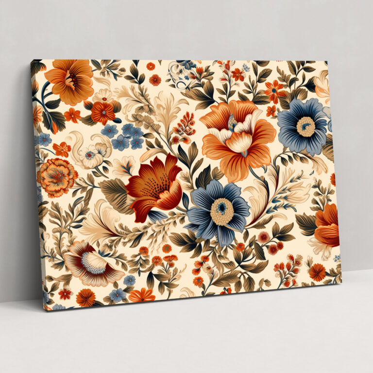 Turkish Carpet Pattern Nature-Inspired Wall Decoration - Turkish Carpet, Earthy Tones, Turkish Carpet Pattern, Nature-Inspired Wall Decoration