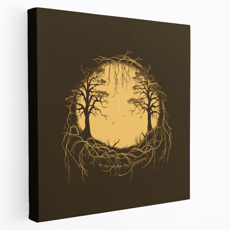 The Lord Of The Rings Wall Decoration - Minimalist One Ring - The Lord Of The Rings, Elvish Runes, Elegance, Simplicity