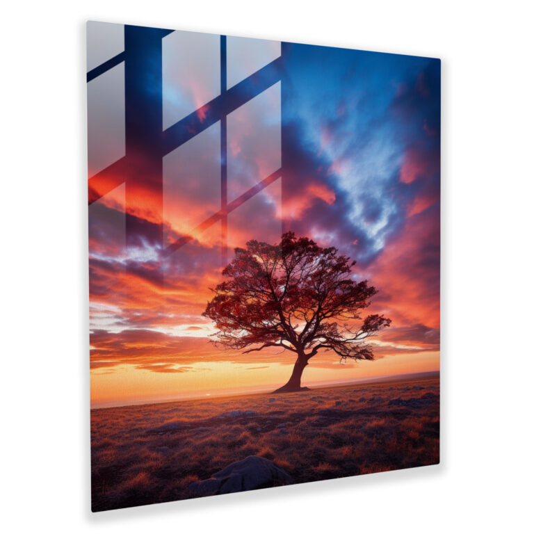 Serenity Tree Of Life Glass Print - Tree Of Life, Glass Wall Art, Home Decoration, Glass Print