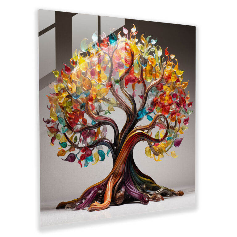 Glass Tree Of Life Wall Art - Tree Of Life, Tree Of Life, Colorful, Intricate