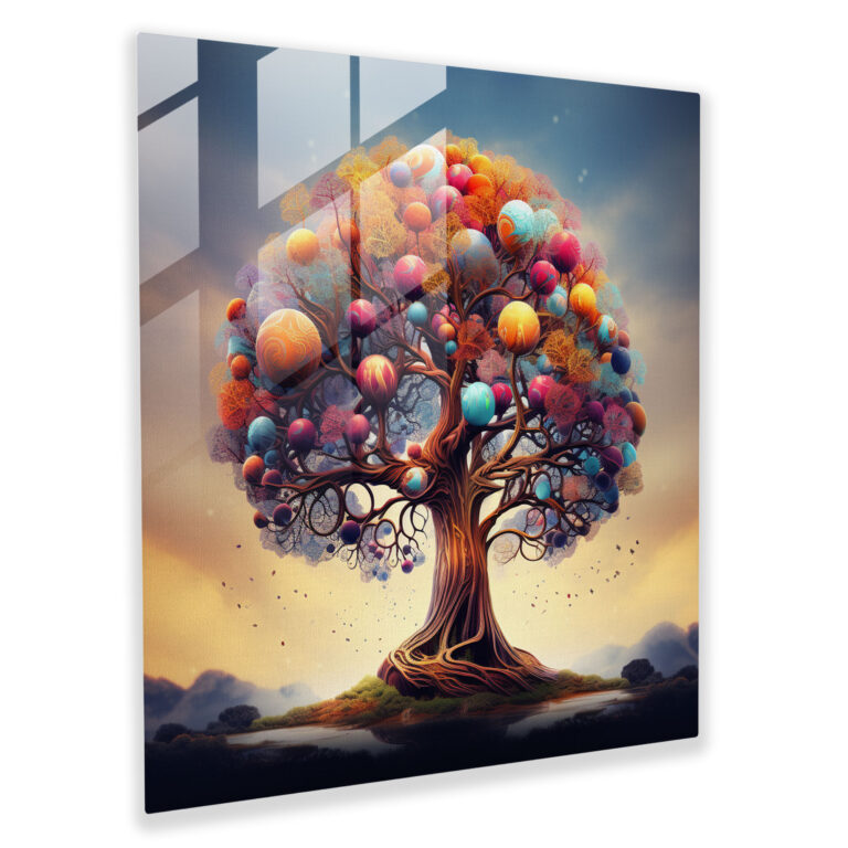 Surreal Tree Of Life Glass Print - Tree Of Life, Glass Wall Art, Glass Print, Surrealistic