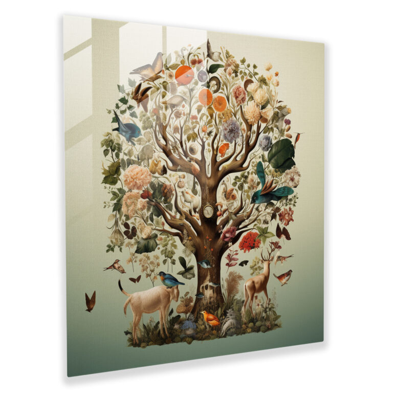 Eclectic Tree Of Life Collage Canvas Print - Tree Of Life, Wall Decoration, Home Decoration, Tree Of Life