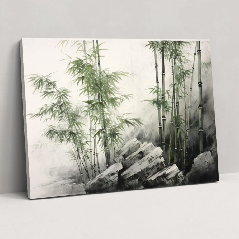 Zen Garden Wall Art - The Zen Garden, The Zen Garden, Wall Decoration, Japanese Ink Wash Painting
