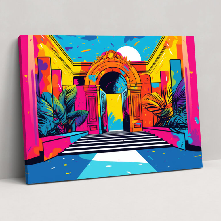 Vatican Museums Canvas Print - Vatican, Wall Decoration, Pop Art-Inspired Illustration, Vatican City