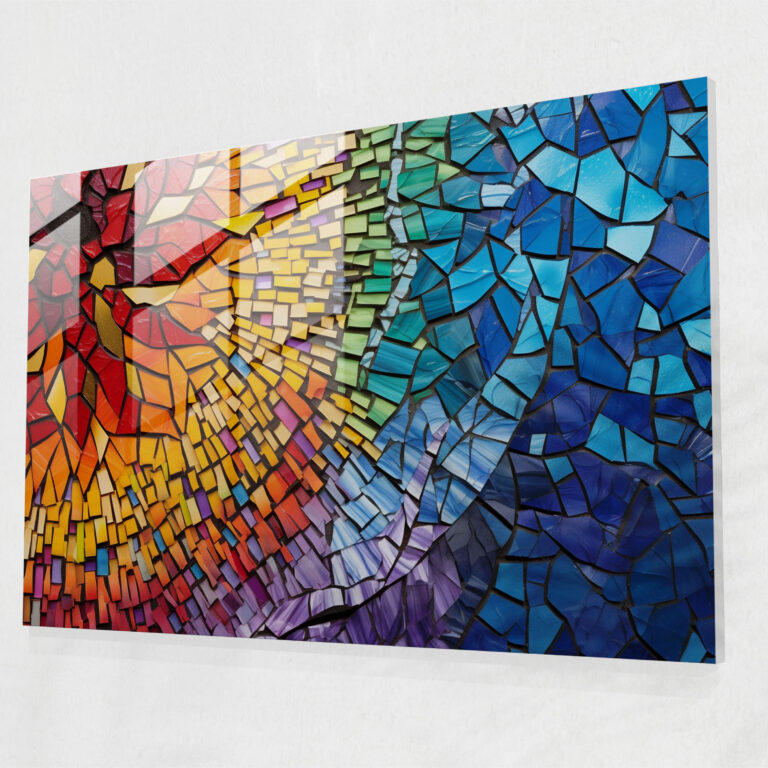 Volcano Glass Decoration - Volcano, Intricate Patterns, Volcano Glass Decoration, Wall Decoration