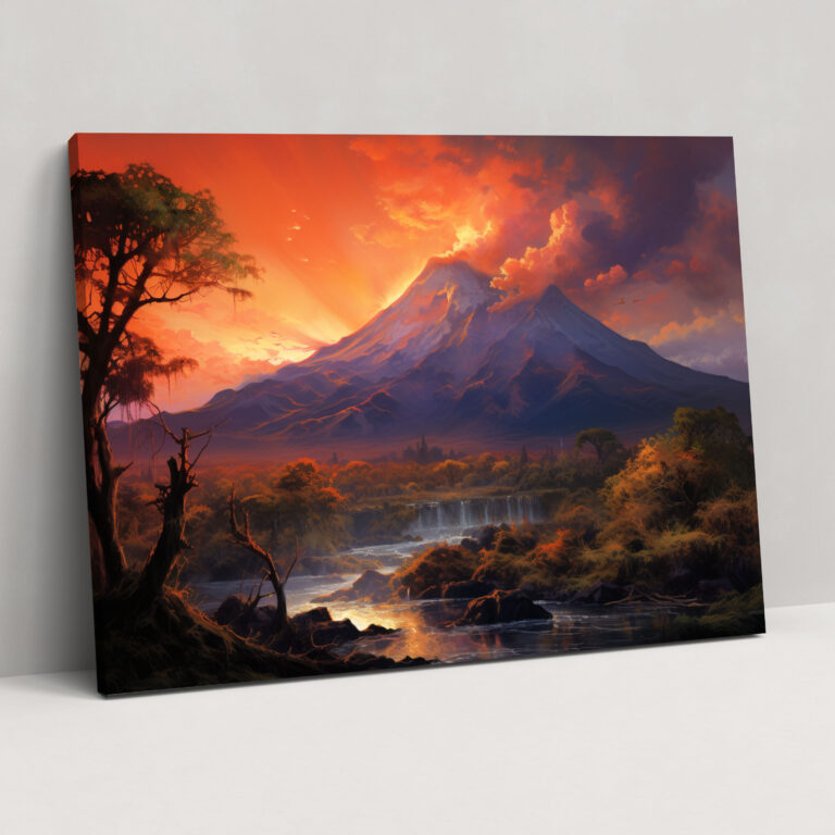 Volcano Wall Decoration - Volcano, Wall Art, Home Decoration, Canvas Print