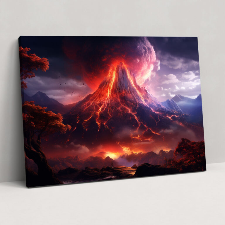 Volcano Wall Art - Volcano, Wall Decoration, Canvas, Canvas Print