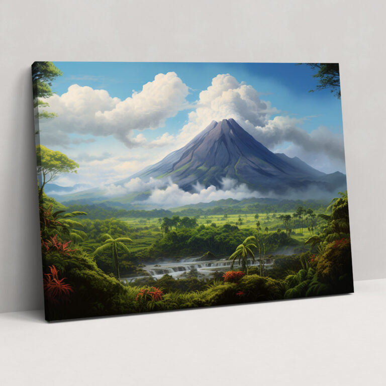 Majestic Volcano Wall Art - Volcano, Canvas Print, Volcano, Home Decoration