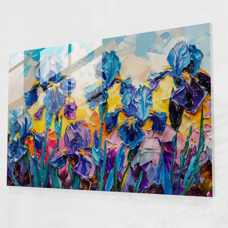Vincent Van Gogh Glass Print – Bold Irises - Vincent Van Gogh, Glass Print, Vincent Van Gogh, Glass Art