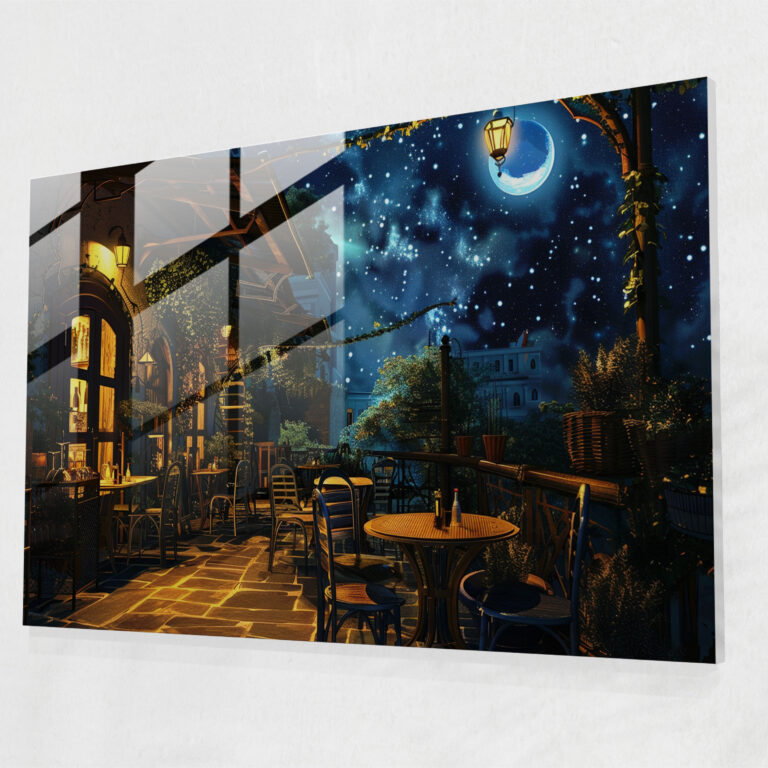 Vincent Van Gogh Wall Decoration - Cafe Terrace At Night - Vincent Van Gogh, Modern Art, Wall Decoration, Glass Art