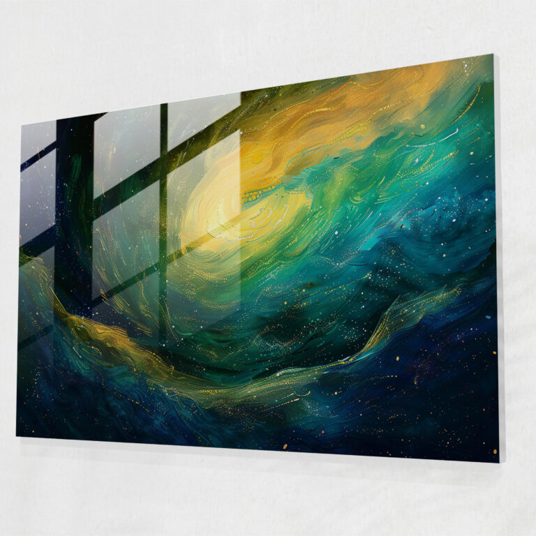 Vincent Van Gogh Glass Print - Starry Night Sky - Vincent Van Gogh, Wall Decoration, Modern Art, Vincent Van Gogh