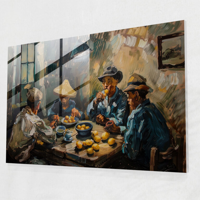 Vincent Van Gogh Wall Decoration - Rustic Potato Eaters - Vincent Van Gogh, Modern Art, Wall Decoration, Glass Print
