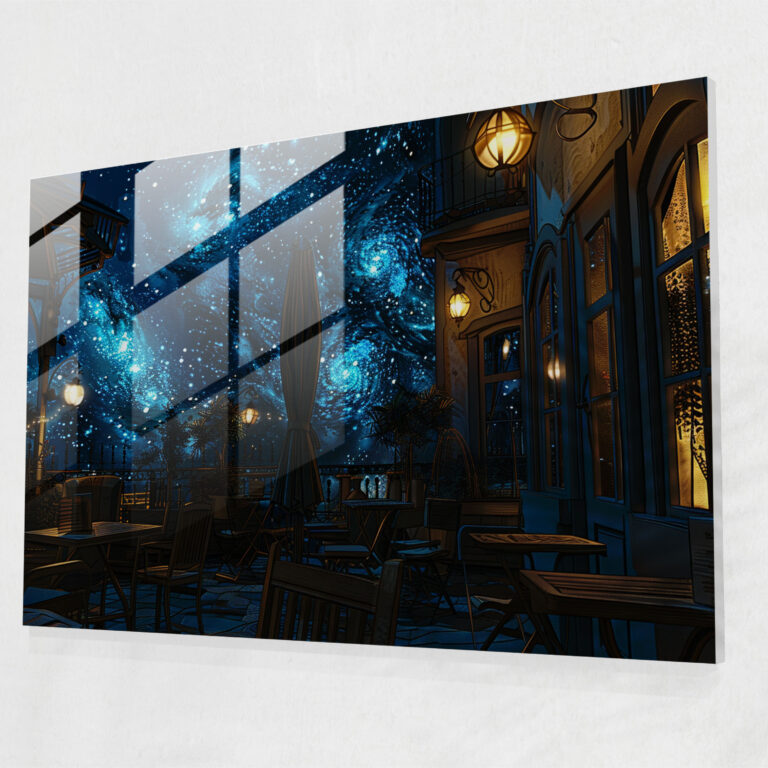 Cafe Terrace Glass Wall Art - Vincent Van Gogh, Glass Print, Vincent Van Gogh, Home Decoration