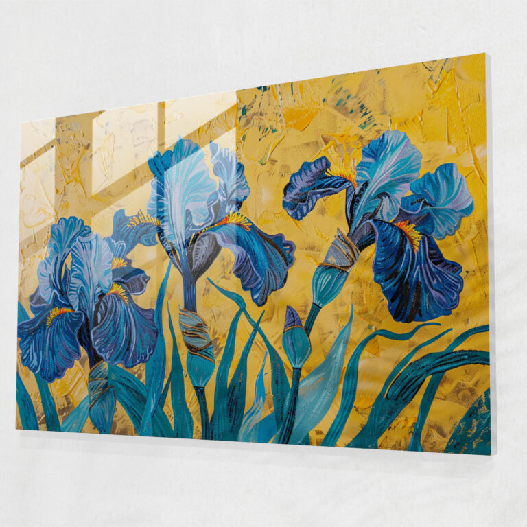 Irises Glass Wall Art - Vincent Van Gogh, Glass Art, Vincent Van Gogh, Glass Print