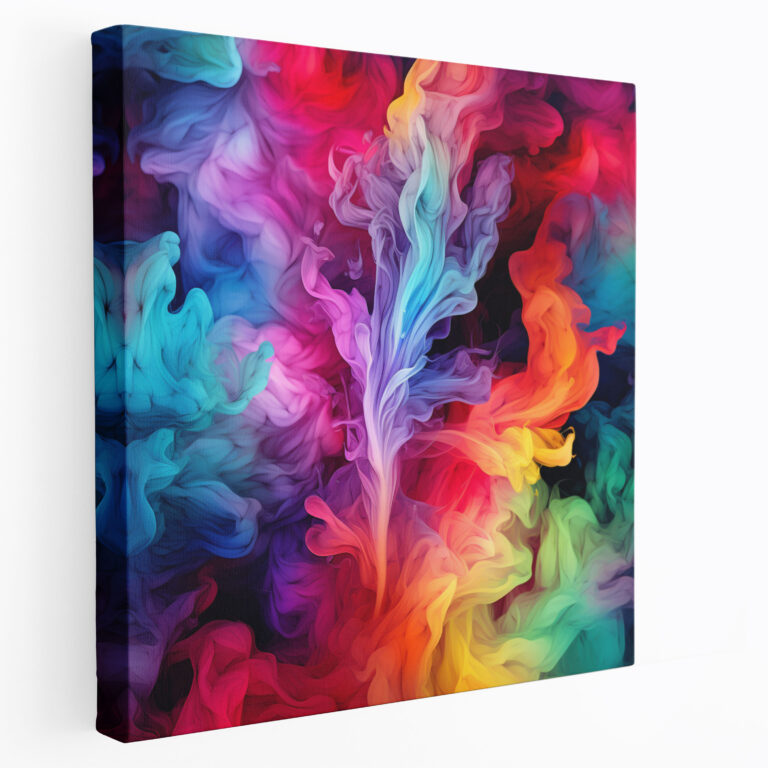 Weed Canvas Print - Abstract Smoke - Weed, Canvas Print, Home Decoration, Digital Artwork