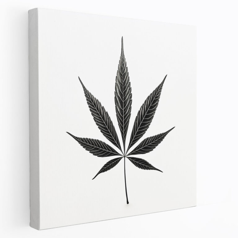 Weed Leaf Wall Art - Weed, Marijuana Leaf, Weed Wall Art, Canvas
