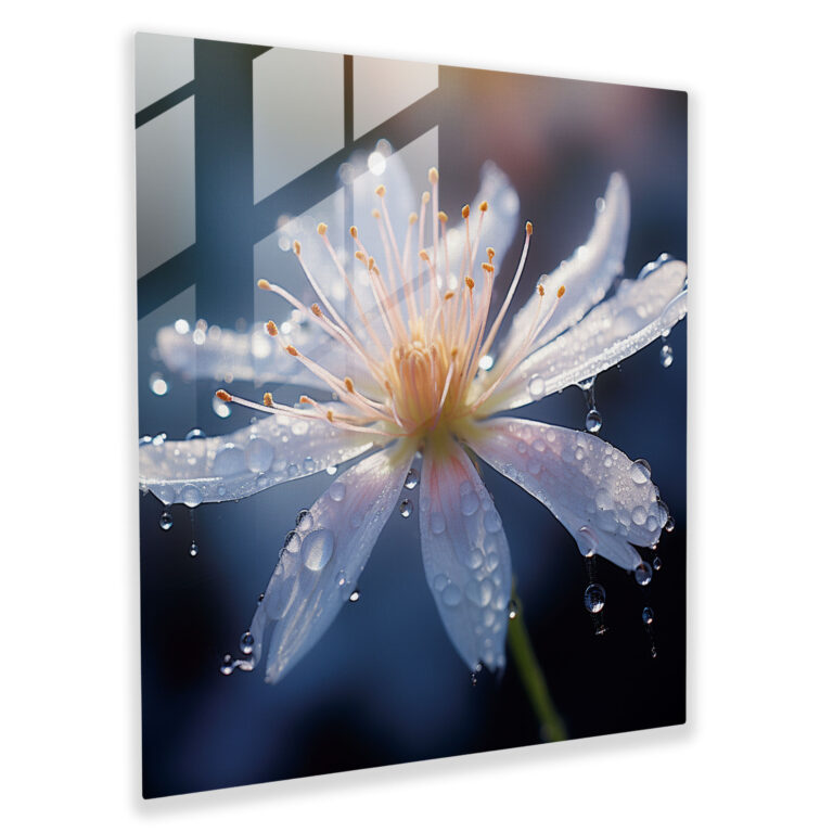Wildflower Elegance - Glass Wall Art - Wildflower, Nature-Inspired, Glass Print, Elegance