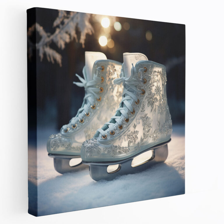 Ice Skates Canvas Print - Winter, Canvas Print, Winter, Home Decoration