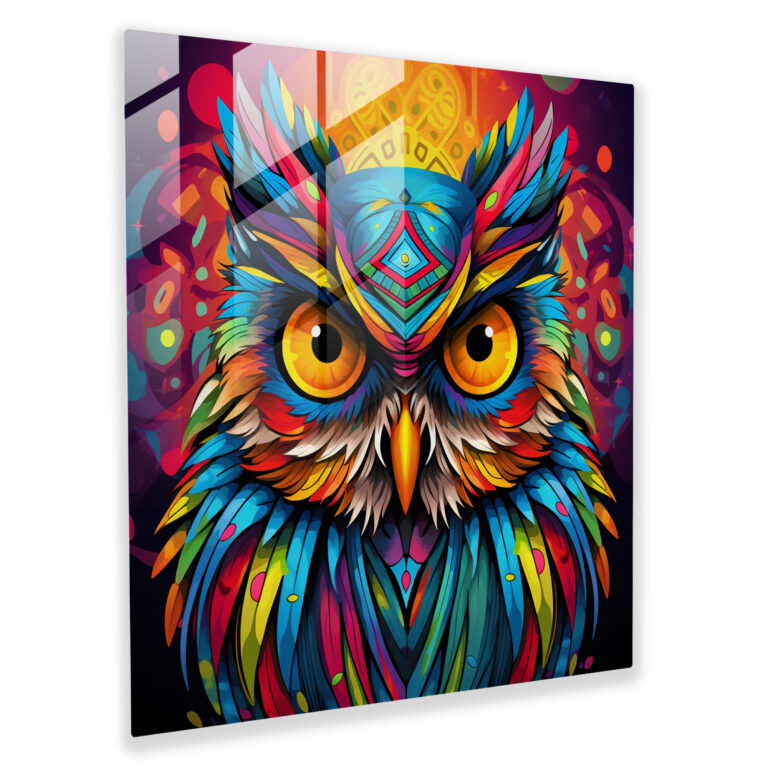 Wildlife Glass Print - Wildlife, Home Decoration, Pop Art Illustration, Captivating Gaze