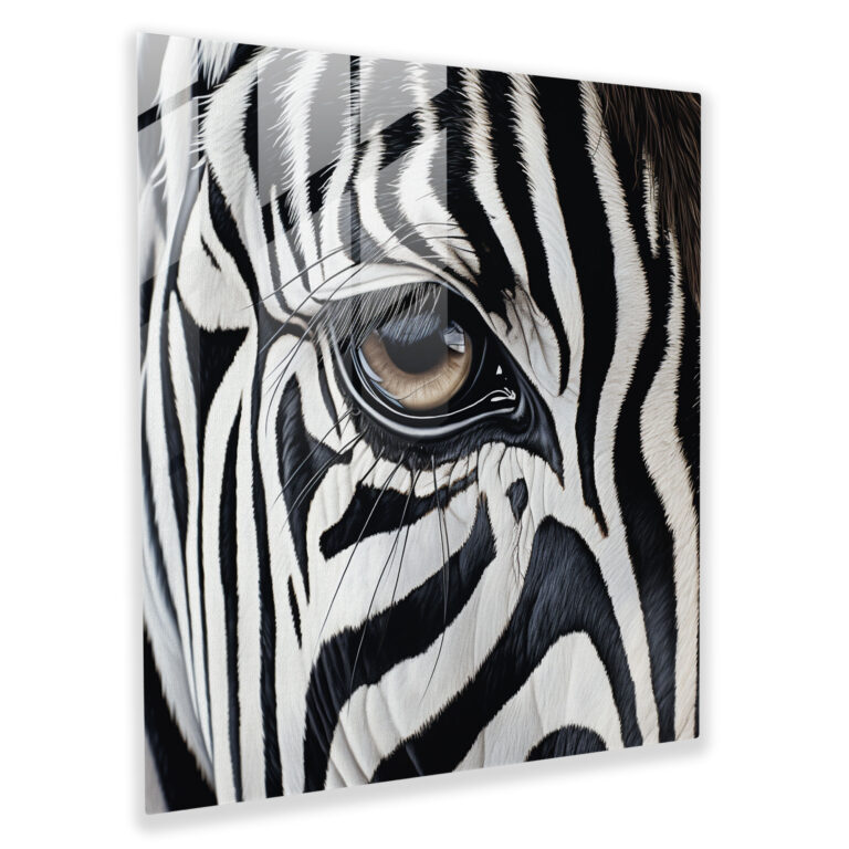 Zebra Stripes Glass Print - Zebra, Wall Decoration, Glass Print, Glass Wall Art