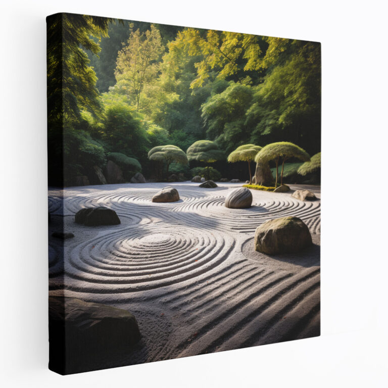 Zen Rock Garden Wall Art - Zen, Zen, Tranquil Ambiance, Wall Art