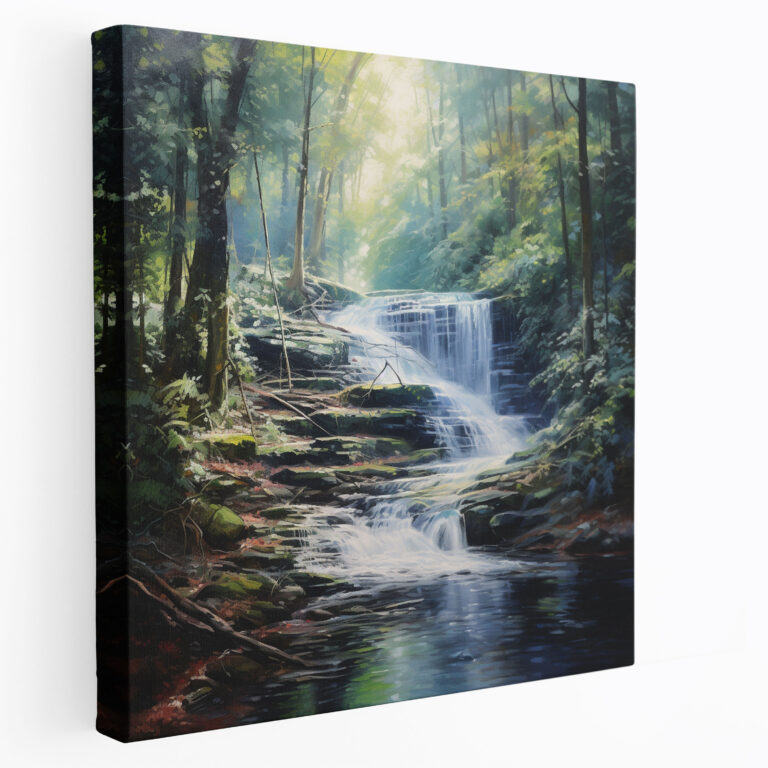 Zen Waterfall Wall Art - Zen, Home Decoration, Canvas Print, Wall Decoration