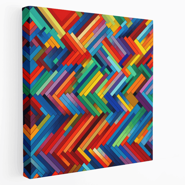 Geometrik İllüzyon Kanvas Tablo