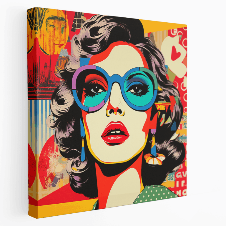 Retro Tarz Pop Art Kanvas Tablo Baskı