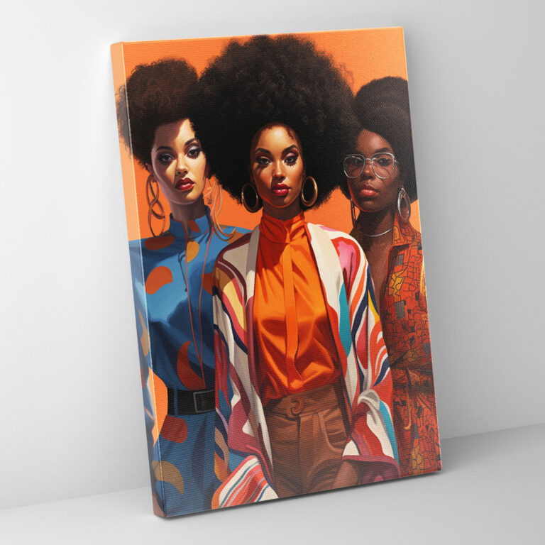 Afro Mirası Duvar Sanatı - Duvar Dekorasyonu Kanvas Duvar Sanatı